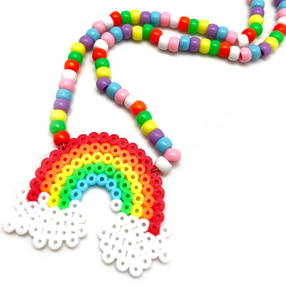 LASR Taste the Rainbow Rave Kandi Necklace